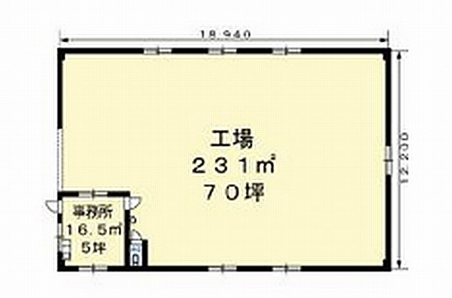 群馬県高崎市倉賀野町間取り図