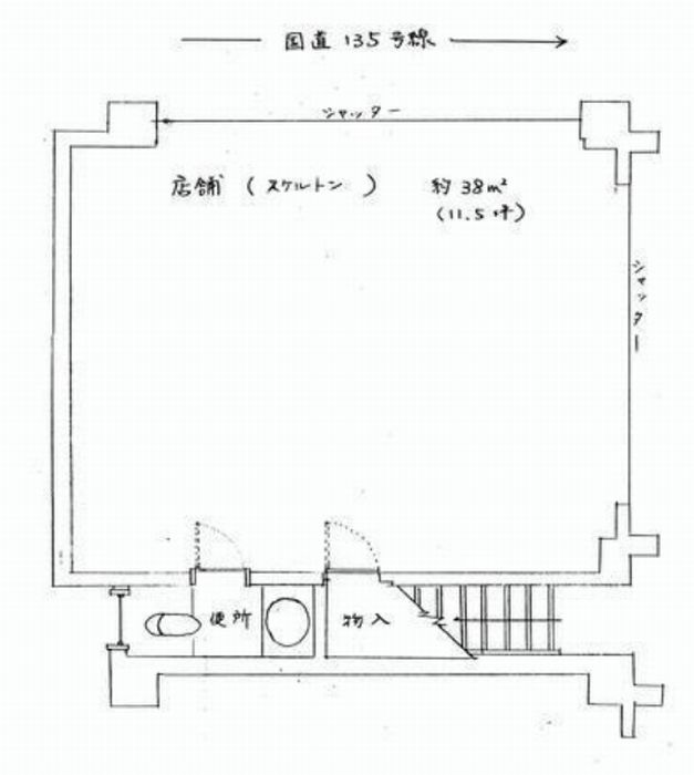 静岡県熱海市渚町20-6　平面図